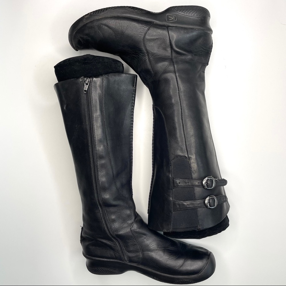 Keen waterproof leather tall high boots